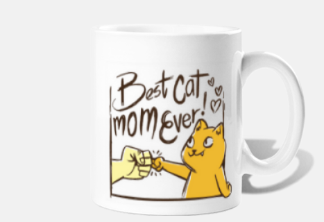 best cat mom ever, mug, customizable, cat gadgets,