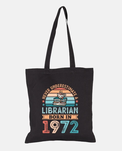 Bolsa bibliotecario nacido en 1972 50 cumplea