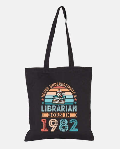 Bolsa bibliotecario nacido en 1982 40 cumplea