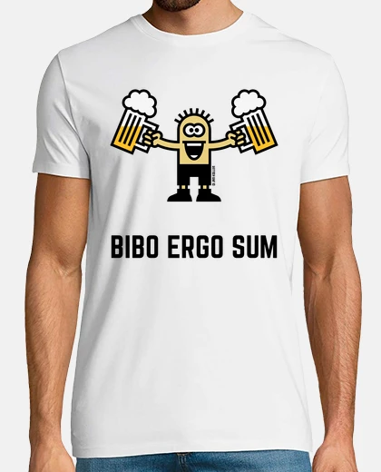 T-shirt bibo ergo sum - bevo dunque sono