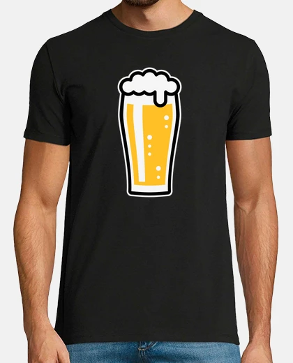 T-shirt bicchiere da birra - bevitore - pale al