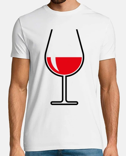 T-shirt bicchiere da vino rosso - bulboso - ape