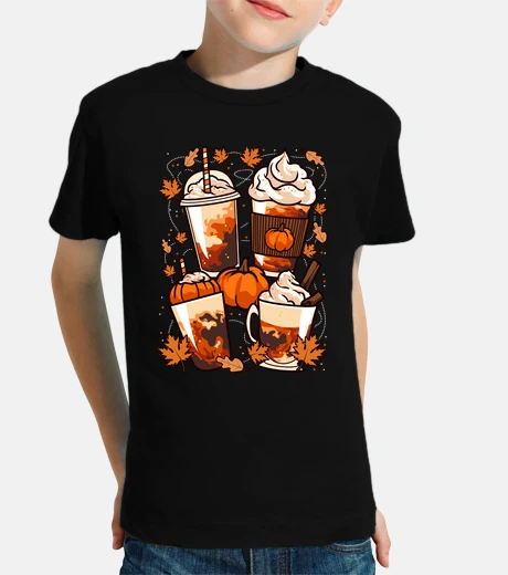 Abbigliamento bicchieri caffè zucche halloween foglie autunno caffeina natura