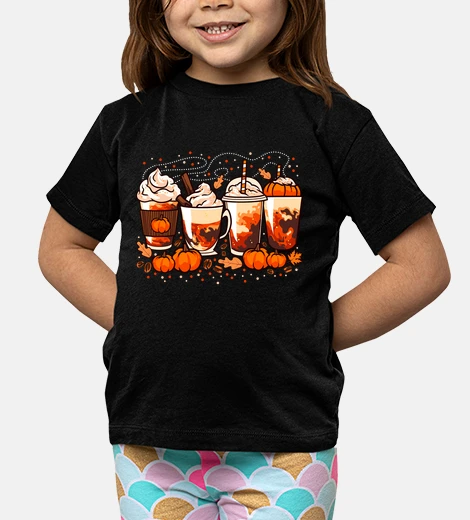 Abbigliamento bicchieri caffè zucche halloween foglie autunno caffeina natura