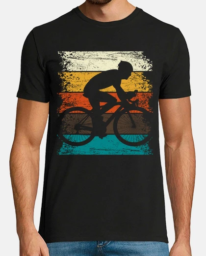T-shirt bici da corsa retrò da corsa su strada