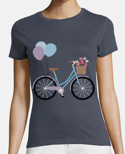 Playera Bicicleta / Bici / Globos / Flores