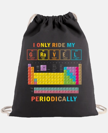 Bolsa bicicleta de grava tabla periódica bici