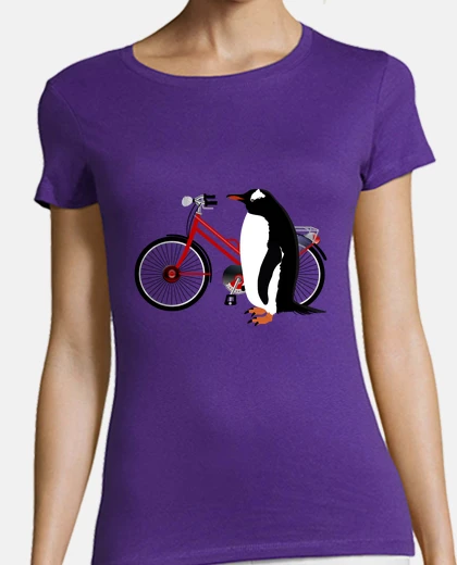 Playera Bicicleta pinguino