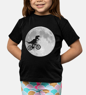 bicicleta de dinosaurio y la luna