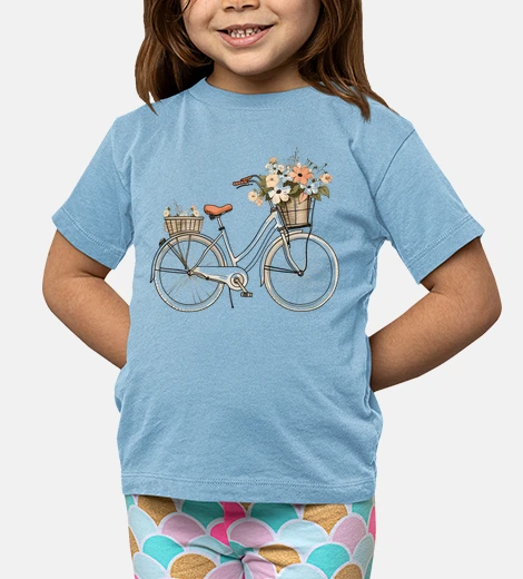 Abbigliamento Bicicletta da città olandese con fiori