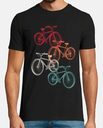 T-shirt biciclette colorate