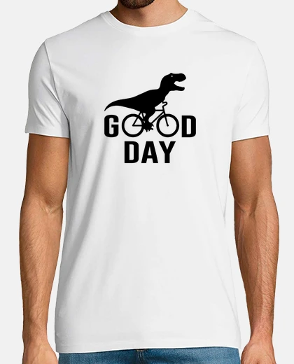 T-shirt Bicycle Good Day Dinosaur