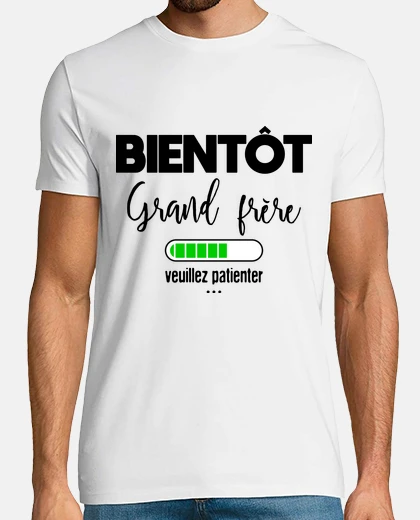 Tee-shirt Bientôt grand frère veuillez patienter