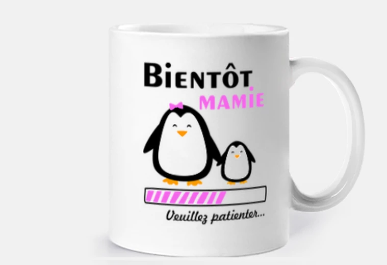 Mug bientôt mamie future grand-mère