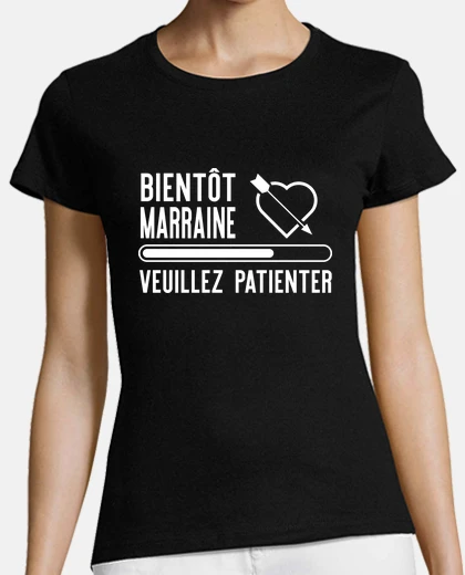 Tee-shirt Bientôt marraine cadeau