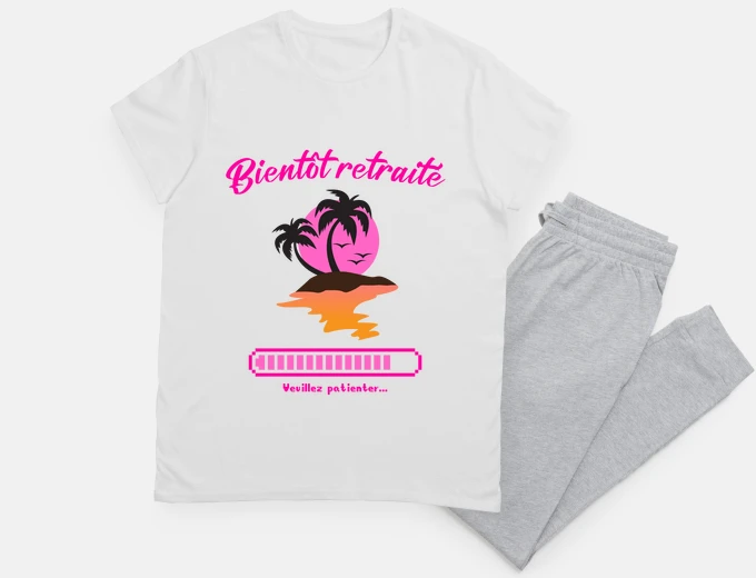 Pyjama Bientôt retraité veuillez patienter,