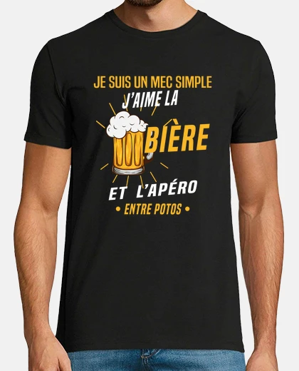 Tee-shirt bière - alcool - cadeau humour bière et