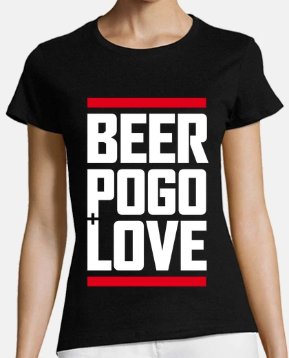 Tee-shirt bière, pogo et amour noir