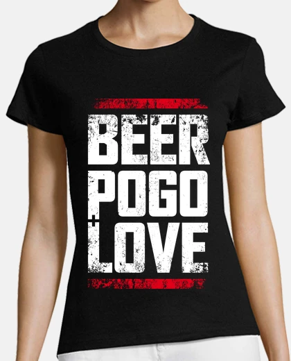 Tee-shirt bière, pogo et amour terre noire