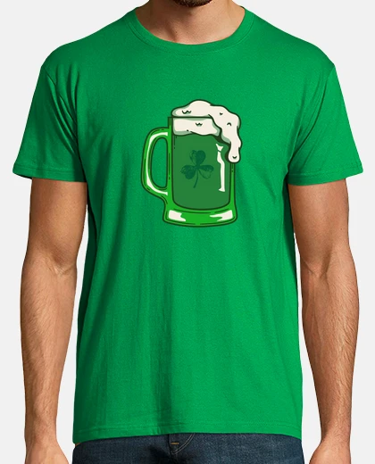 Tee-shirt bière verte