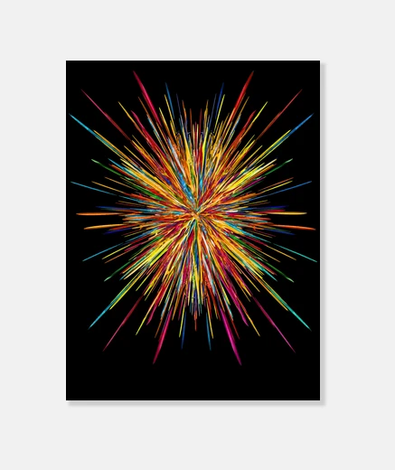 Tableau big bang en couleur