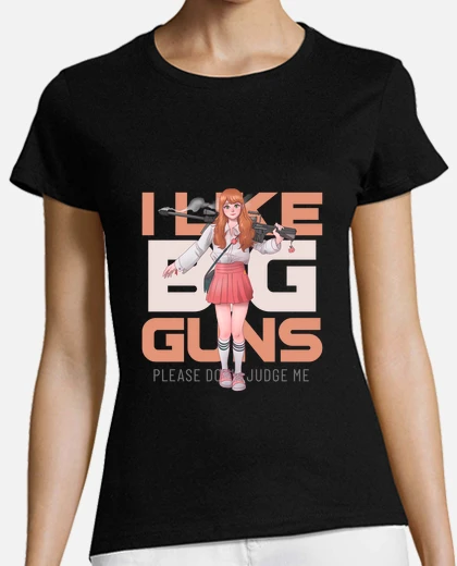 Big gun anime girl t-shirt tostadora - Main Image