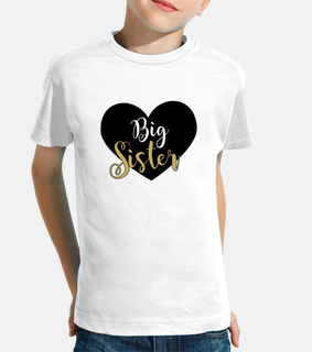 big sister white short sleeve t-shirt