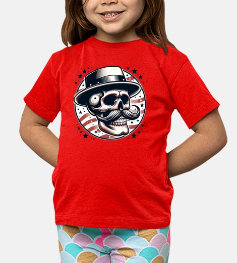 Ropa bigote calavera caballero