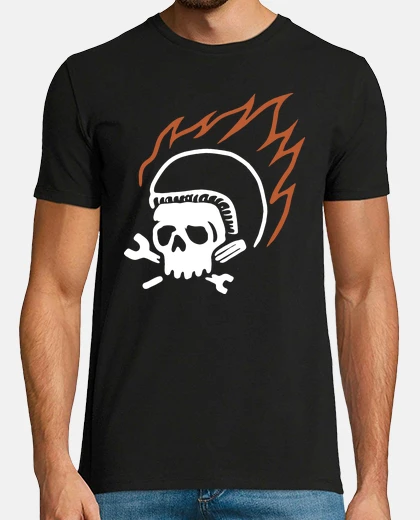 T-shirt Biker and Fire