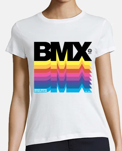 T-shirt biker coraggiosi bmx neri