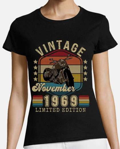 T-shirt biker edizione vintage novembre 1969