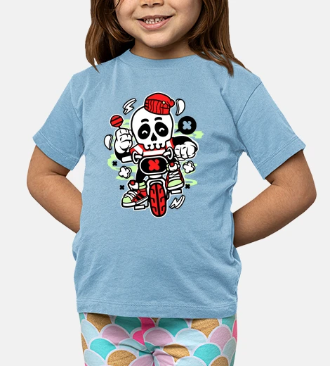 Kids biker skeleton