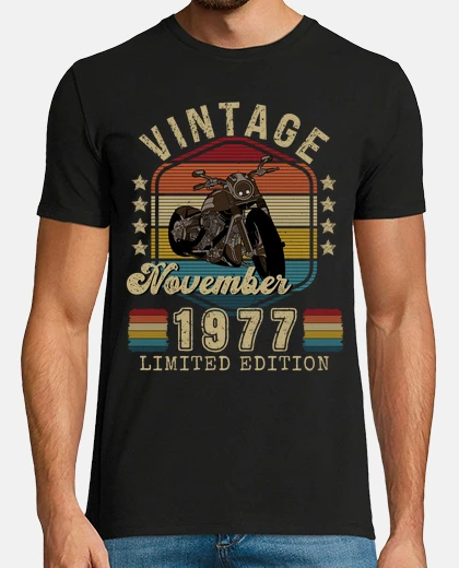 Tee-shirt biker vintage edition november 1977