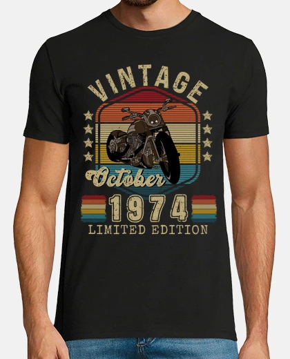 Tee-shirt biker vintage edition october 1974