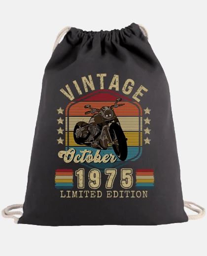 Bag biker vintage october 1975 edition