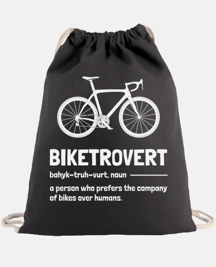 Bag biketrovert bicycle funny cycling