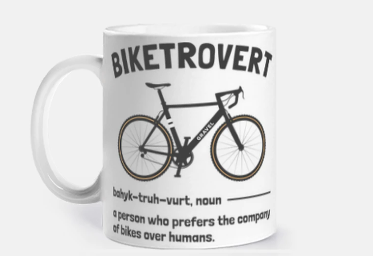 Tazza Biketrovert Gravel Bike Funny Cycling