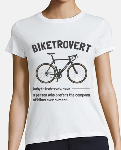 Playera biketrovert gravel bike funny cycling