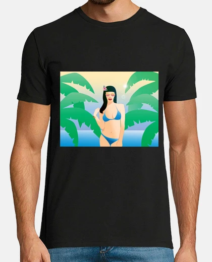 Tee-shirt bikini tshirt homme
