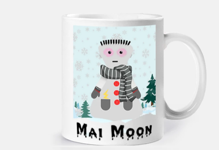 Cup bimi comes from the snow