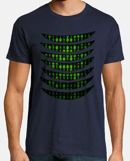 T-shirt binario code inside