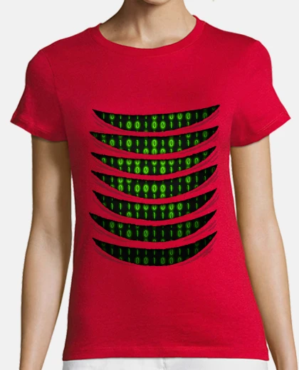 T-shirt binario code inside