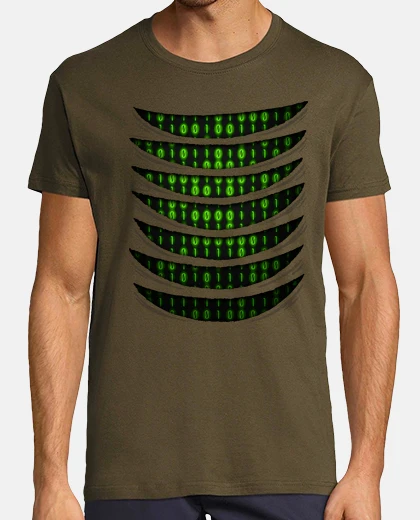 T-shirt binario code inside