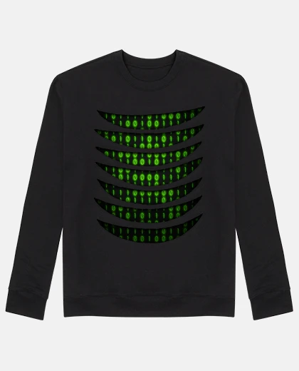 Hoodie Binary Code Inside