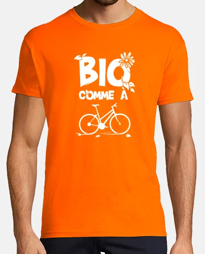 T-shirt biologico come in bici