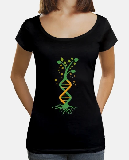 T-shirt biologo genetico della vita dell39alber