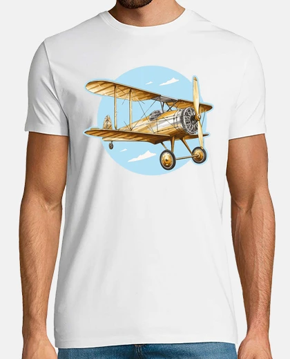 Tee-shirt biplan avion aviateur waco