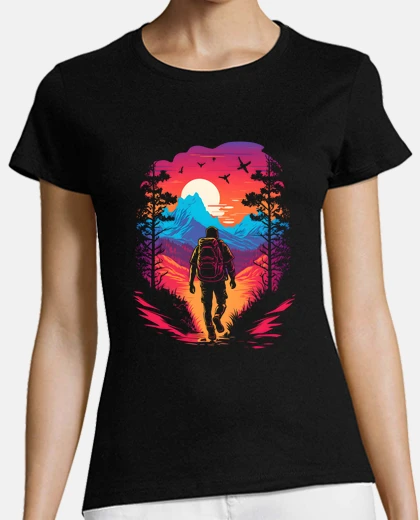 Playera bird mountain hike