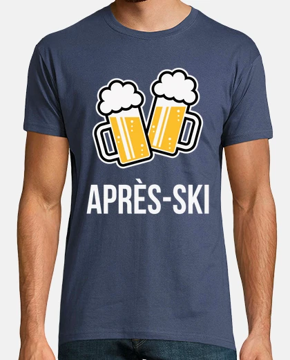 T-shirt birra après-ski - sport invernali - neg
