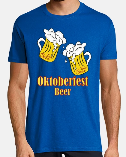 T-shirt birra boccali in festa